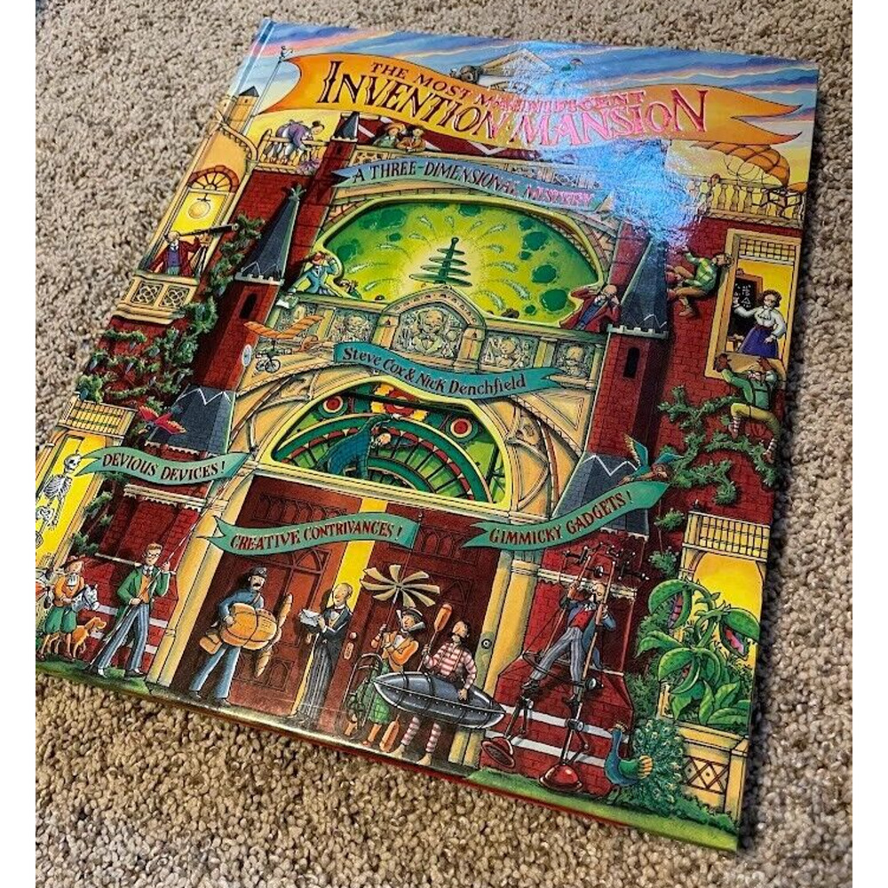 The Most Magnificent Invention Mansion RARE Nick Denchfield Pop Up Book New HTF!